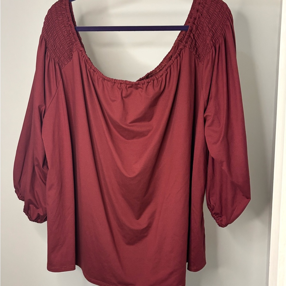 Chic Maroon Blouse for Women